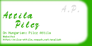 attila pilcz business card